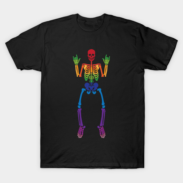Spooky Rainbow Skeleton